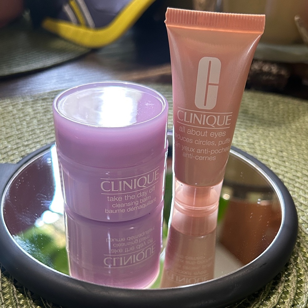 New-Mini Clinique Cleansing Balm and Eye Cream Set